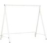 Outsunny Metal Porch Swing Stand, Heavy Duty Swing Frame, Hanging Chair Stand, 660 LBS Weight Capacity, for Backyard, Patio, Lawn & Playground, White