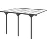 Outsunny 12x10 Pergola Gazebo, Polycarbonate, UV-Fighting Panels, Water-Resistant, Adjustable Adjustable Dimensions, Hardtop, Gray   Aosom.com