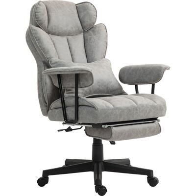 HOMCOM Big & Tall Office Chair, Up to 396lbs, Ergonomic Reclining Office Chair with High Back, Footrest & Lumbar Support, Gray Aosom.com HOMCOM Big & Tall Office Chair, Up to 396lbs, Ergonomic Reclining Office Chair with High Back, Footrest & Lumbar Support, Gray Aosom.com
