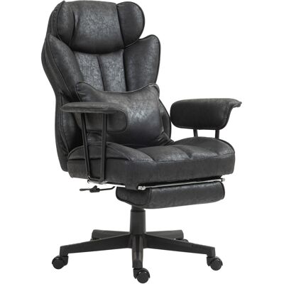 HOMCOM Big and Tall Desk Chair, Executive Office Chair with Footrest, 396lbs, Lumbar Support, and Reclining Function, Black Aosom.com HOMCOM Big and Tall Desk Chair, Executive Office Chair with Footrest, 396lbs, Lumbar Support, and Reclining Function, Black Aosom.com