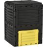 Outsunny Outdoor Compost Bin 80 Gallon Large Capacity Garden Composter for Fast Soil Fertilization Easy Assembly Yellow   Aosom.com