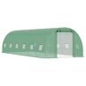 Outsunny High Tunnel Greenhouse 26 x 10 Steel Frame PE Cover Roll-up Windows Zippered Door for Gardening Green   Aosom.com