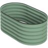 Outsunny Galvanized Raised Garden Bed Green 3.4x2ft with Safety Edging Metal Planter Kit for Vegetables   Aosom.com