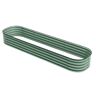 Outsunny Green Galvanized Garden Bed 8' Metal Planter Box DIY Stock Tank Safety Edging for Herbs Vegetables   Aosom.com