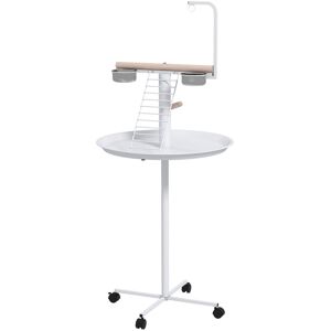 PawHut Poratble Bird Perch Stand with Wheels, Bird Stand Play with Ladders, Hanging Bar and 2 Steel Bowls, For Parrots Aosom.com PawHut Poratble Bird Perch Stand with Wheels, Bird Stand Play with Ladders, Hanging Bar and 2 Steel Bowls, For Parrots Aosom.com
