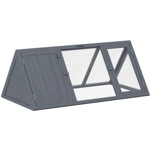 PawHut Rabbit Hutch, Wooden Guinea Pig Hutch with Run and Doors, Outdoor Triangle Bunny House for Rabbits,Duck and Chicken PawHut Rabbit Hutch, Wooden Guinea Pig Hutch with Run and Doors, Outdoor Triangle Bunny House for Rabbits,Duck and Chicken