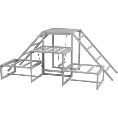 PawHut Chicken Roost Toys, Coop Accessories with Wood Stand, Ladder Platforms, for 10-15 Chickens Aosom.com PawHut Chicken Roost Toys, Coop Accessories with Wood Stand, Ladder Platforms, for 10-15 Chickens Aosom.com