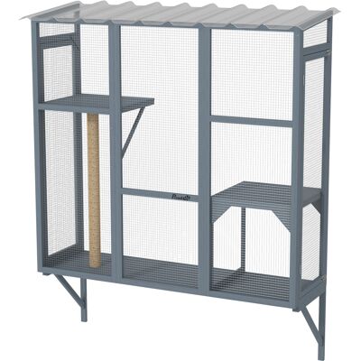 PawHut Catio Outdoor, Window Catio for 2-3 Large Indoor Cats w/ 2 Jumping Platforms, Scratching Post, for Playing, Napping PawHut Catio Outdoor, Window Catio for 2-3 Large Indoor Cats w/ 2 Jumping Platforms, Scratching Post, for Playing, Napping