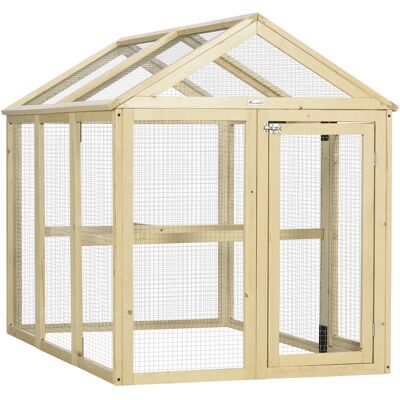 PawHut Portable Chicken Tractor, Walk-in Chicken Runs with a Lockable Door, for Outdoor, 3 Standing Poles Included Aosom.com PawHut Portable Chicken Tractor, Walk-in Chicken Runs with a Lockable Door, for Outdoor, 3 Standing Poles Included Aosom.com