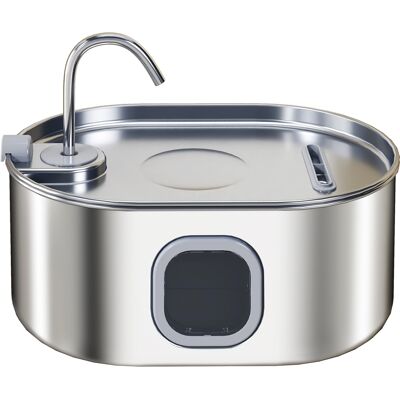 PawHut 246 oz./7L Stainless Steel Cat Water Fountain with Filters, Ultra-Quiet Pump, for Cats, Dogs & Multi-Pet Homes PawHut 246 oz./7L Stainless Steel Cat Water Fountain with Filters, Ultra-Quiet Pump, for Cats, Dogs & Multi-Pet Homes