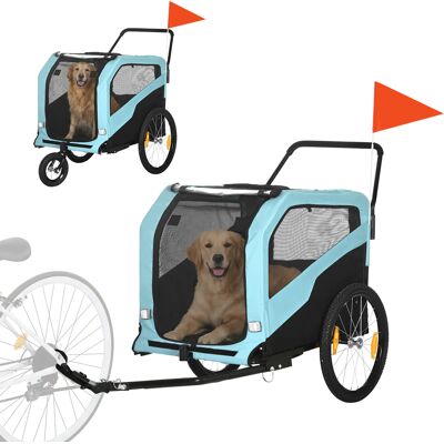 Aosom 2-in-1 Large Dog Bike Trailer & Stroller Combo with Safety Hitch Quick-release Wheels Foot Support Pet Bicycle Cart Aosom.com Aosom 2-in-1 Large Dog Bike Trailer & Stroller Combo with Safety Hitch Quick-release Wheels Foot Support Pet Bicycle Cart Aosom.com