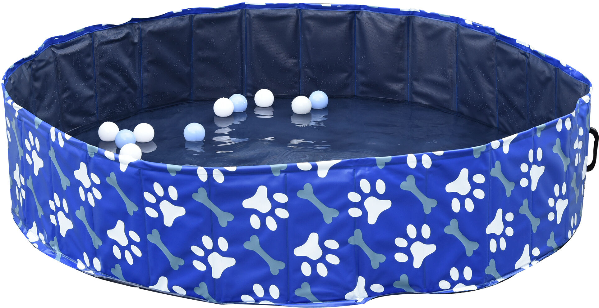 PawHut Dog Swimming Pool Foldable for X Small, Small, Medium, Large Pets, Blue