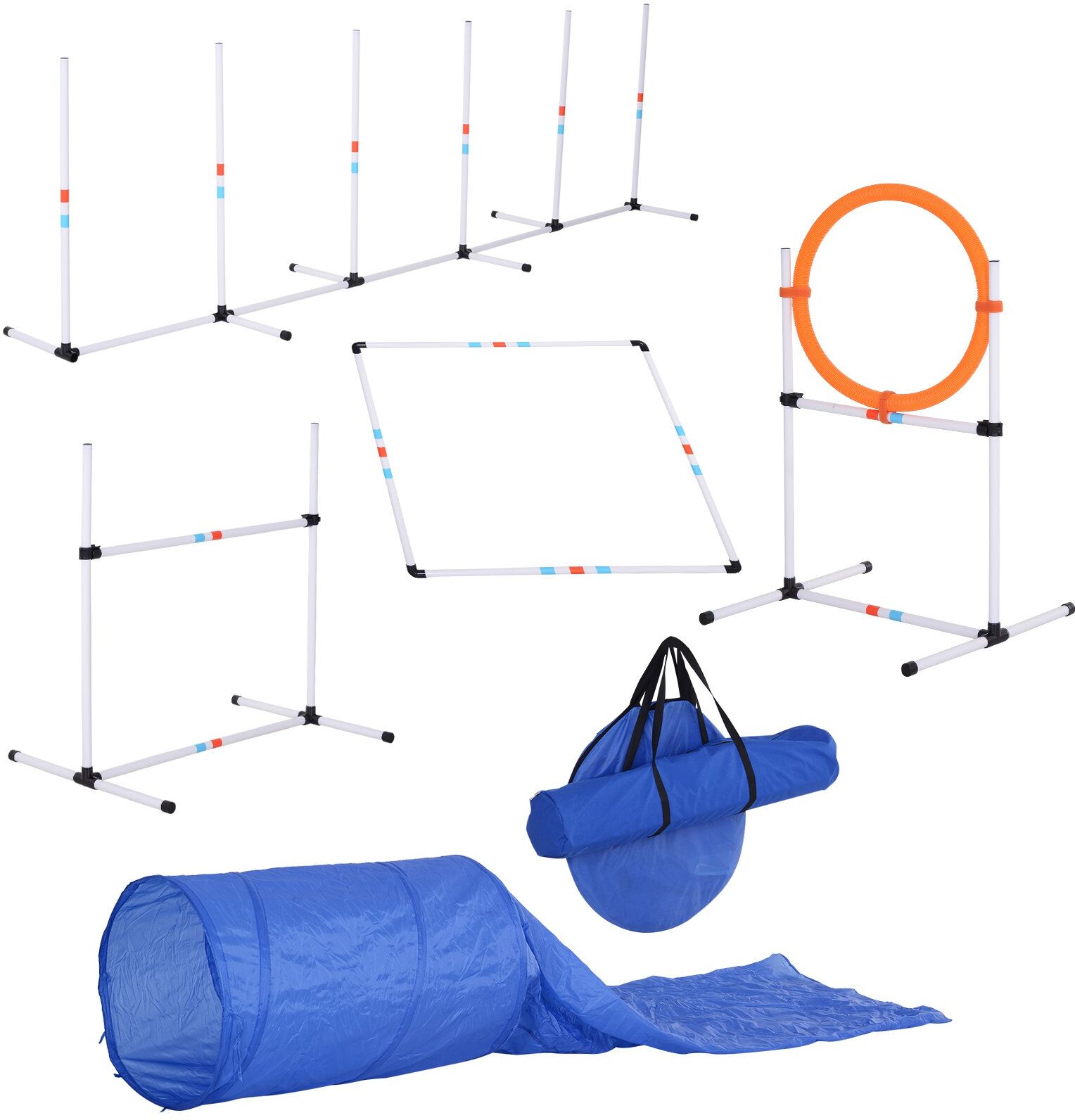 PawHut Outdoor Dog Agility Training Equipment Set