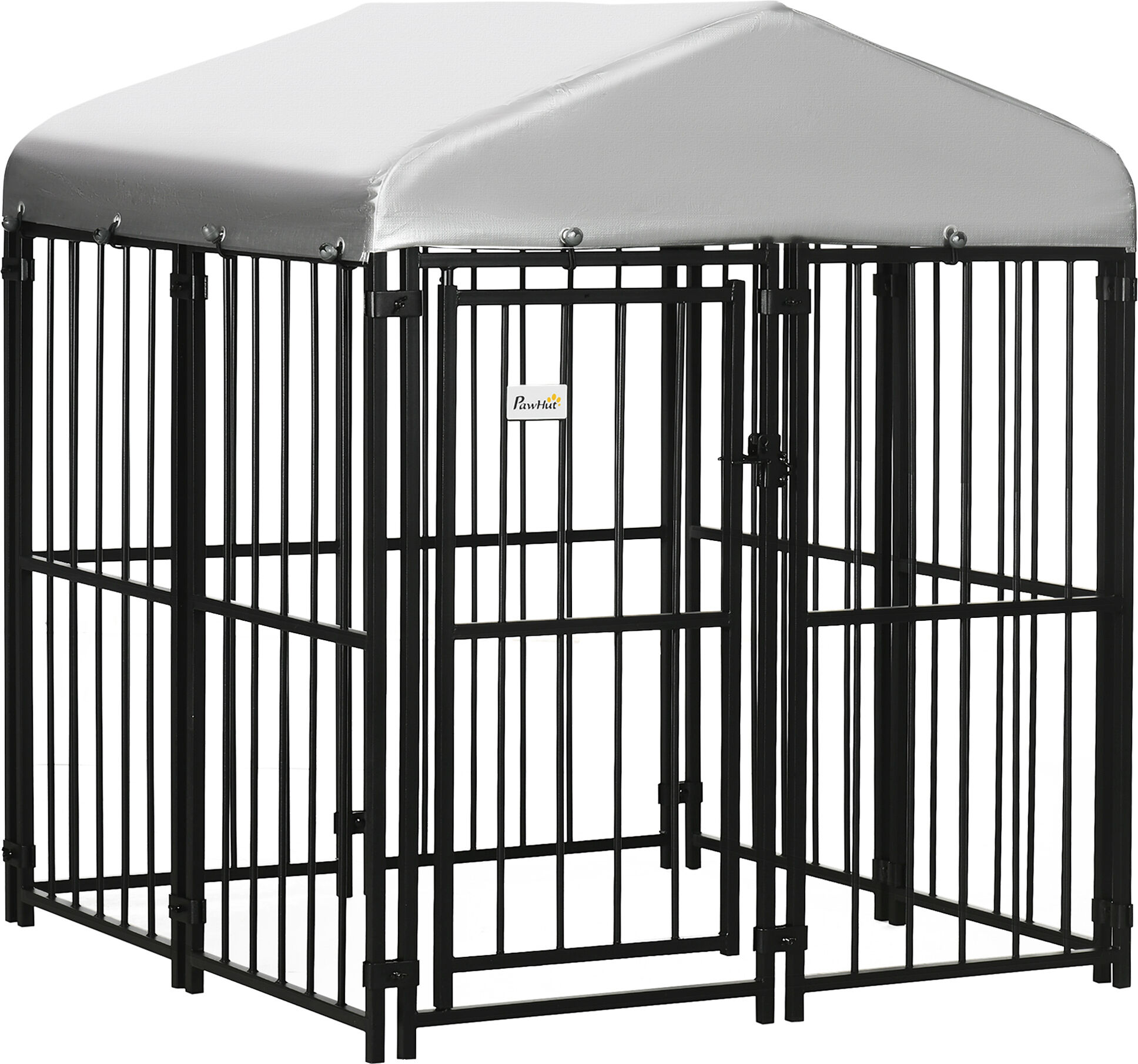 PawHut Outdoor Dog Playpen 4x4 Exercise Pen with UV Protection Canopy Water-resistant for Small Medium Dogs   Aosom.com