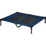 PawHut 36" x 30" Cooling Elevated Dog Bed, Portable Raised Dog Cot, Pet Bed with Washable Breathable Mesh for Large Dogs, Indoor and Outdoor, Blue