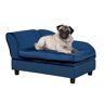 PawHut Pet Sofa Bed with Storage Space Large Dog Couch Blue for Cats and Small Dogs Comfortable and Stylish   Aosom.com