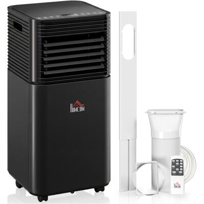 HOMCOM Air Conditioner 10000BTU AC Unit Cools Dehumidify Fan Modes Remote 24H Timer Black Aosom.com HOMCOM Air Conditioner 10000BTU AC Unit Cools Dehumidify Fan Modes Remote 24H Timer Black Aosom.com