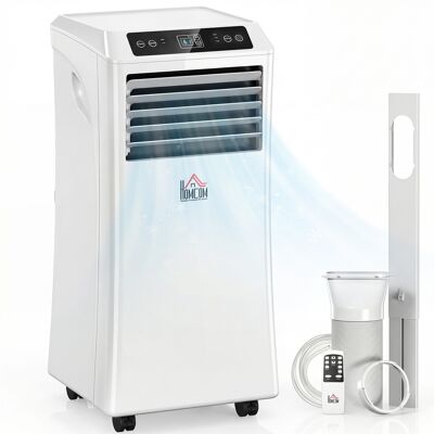 HOMCOM Portable Air Conditioner 10000 BTU Cooling Dehumidifying Ventilating 2 Speed Fans Remote Control 24 Hour Timer White Aosom.com HOMCOM Portable Air Conditioner 10000 BTU Cooling Dehumidifying Ventilating 2 Speed Fans Remote Control 24 Hour Timer White Aosom.com