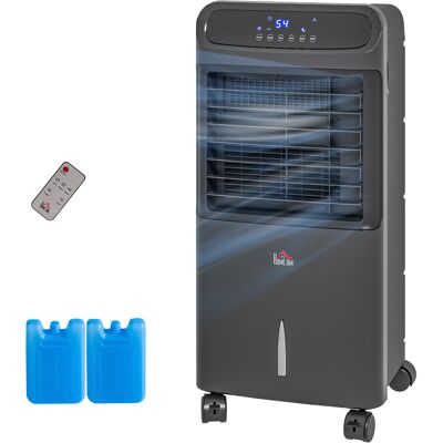 HOMCOM Portable Evaporative Air Cooler 3-in-1 Ice Cooling Fan with Remote Oscillation Timer Black for Home Office Aosom.com HOMCOM Portable Evaporative Air Cooler 3-in-1 Ice Cooling Fan with Remote Oscillation Timer Black for Home Office Aosom.com