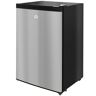 HOMCOM Upright Freezer, 3 Cu Ft Small Freezer with Reversible Single Door, Adjustable Thermostat for Home, Apartment, Silver