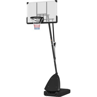 Soozier 5-10' Basketball Stand, Freestanding Basketball System with 44" Shatterproof Backboard, Rebound System and Wheels Soozier 5-10' Basketball Stand, Freestanding Basketball System with 44" Shatterproof Backboard, Rebound System and Wheels
