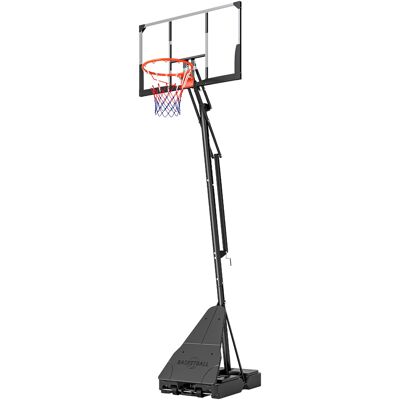 Soozier Portable Basketball Hoop Outdoor, 8-10ft Adjustable Basketball Goal, 47 Inch Shatterproof Backboard, Hand-Crank Lift Soozier Portable Basketball Hoop Outdoor, 8-10ft Adjustable Basketball Goal, 47 Inch Shatterproof Backboard, Hand-Crank Lift