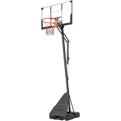 Soozier Portable Basketball Hoop Outdoor, 8-10ft Adjustable Basketball Goal, 47 Inch Shatterproof Backboard, Action Grip Soozier Portable Basketball Hoop Outdoor, 8-10ft Adjustable Basketball Goal, 47 Inch Shatterproof Backboard, Action Grip