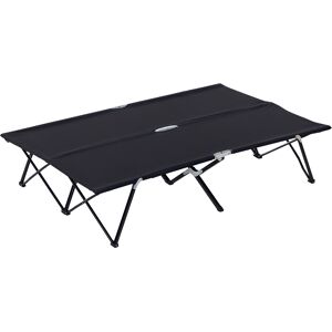 Outsunny 2 Person Folding Camping Cot for Adults, 50" Extra Wide Outdoor Portable Sleeping Cot with Carry Bag, Elevated Camping Bed, Beach Hiking Outsunny 2 Person Folding Camping Cot for Adults, 50" Extra Wide Outdoor Portable Sleeping Cot with Carry Bag, Elevated Camping Bed, Beach Hiking