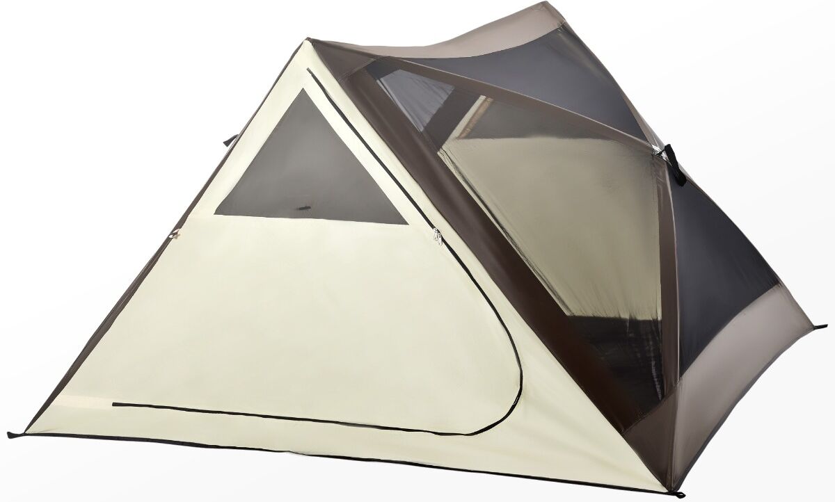 Outsunny 2-3 People Easy Pop Up Tents for Camping, Automatic Instant Tent, Portable with Carry Bag, Windows and Doors