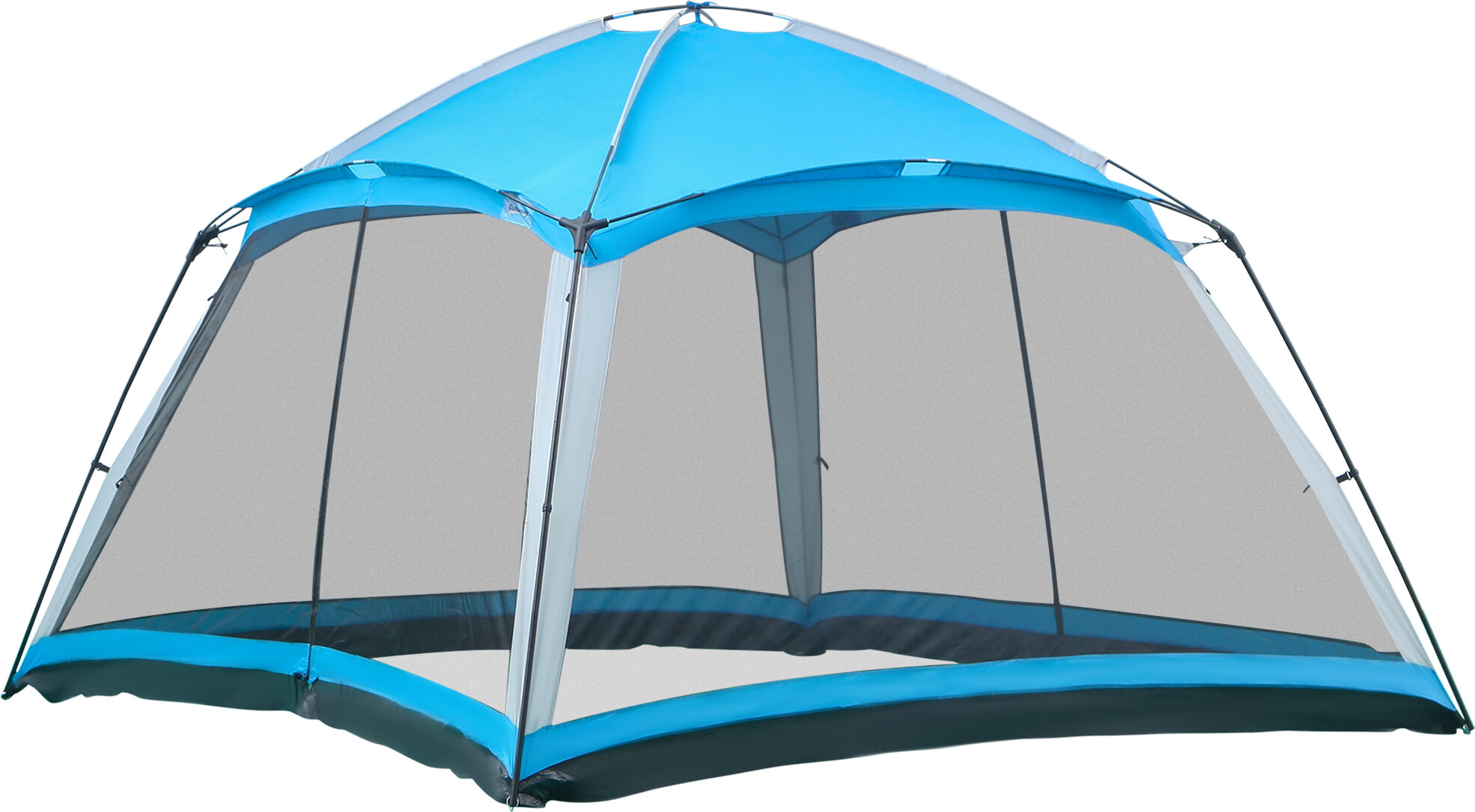 Outsunny 12' x 12' Screen Tent, 8 Person Camping Tent with Carry Bag and 4 Mesh Walls for Hiking, Backpacking