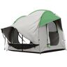 Outsunny Waterproof SUV Tent for 5-6 Person Camping Travel 3 Doors Mesh Window Gray Green Spacious Car Tent   Aosom.com