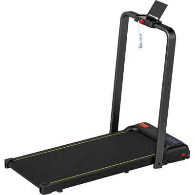 Soozier Walking Pad Treadmill, 0.6–6.2mph Foldable Under Desk Treadmill with Incline, Wheels, LED Display and Remote Control Soozier Walking Pad Treadmill, 0.6–6.2mph Foldable Under Desk Treadmill with Incline, Wheels, LED Display and Remote Control