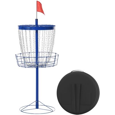 Soozier Disc Golf Catcher 24-Chain Portable Lightweight with Carry Bag Blue for Outdoor Pursuits Aosom.com Soozier Disc Golf Catcher 24-Chain Portable Lightweight with Carry Bag Blue for Outdoor Pursuits Aosom.com