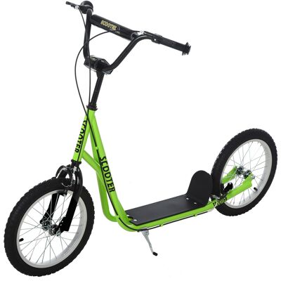 Aosom Youth Scooter, Kick Scooter for Kids 5+, Light Green, Adjustable Handlebar, Dual Brakes Aosom.com Aosom Youth Scooter, Kick Scooter for Kids 5+, Light Green, Adjustable Handlebar, Dual Brakes Aosom.com