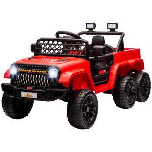 Qaba 12V 4x4 Kids Electric Car w/ 2WD/4WD Switchable, Remote Control, Spring Suspension System, Back Trailer, Red Aosom Qaba 12V 4x4 Kids Electric Car w/ 2WD/4WD Switchable, Remote Control, Spring Suspension System, Back Trailer, Red Aosom