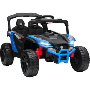 Qaba 12V Kids Ride On Truck, Battery Powered Electric UTV Vehicle with Rear Suspension, Remote Control for 3-8 Years, Blue Qaba 12V Kids Ride On Truck, Battery Powered Electric UTV Vehicle with Rear Suspension, Remote Control for 3-8 Years, Blue