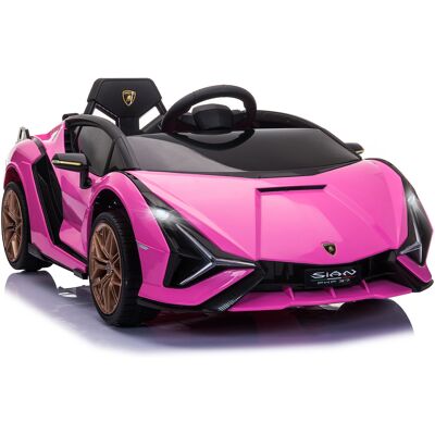 Aosom Lamborghini Licensed Kids Ride On Car - 12V, Battery-Powered, Electric Sports Toy, Remote Control, Horn & Music, Pink, Ages 3-5 Aosom.com Aosom Lamborghini Licensed Kids Ride On Car - 12V, Battery-Powered, Electric Sports Toy, Remote Control, Horn & Music, Pink, Ages 3-5 Aosom.com