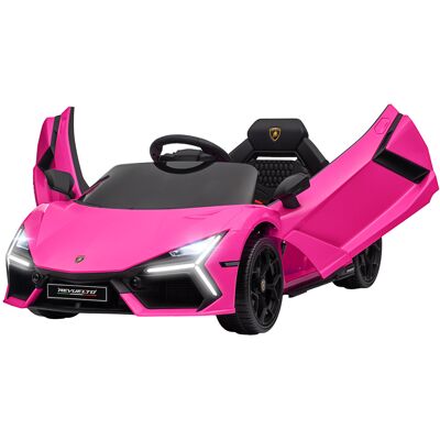Qaba Lamborghini Revuelto Licensed 12V Kids Ride on Car Electric Car w/ Hydraulic Doors, Remote, Training Wheels, Pink Aosom.com Qaba Lamborghini Revuelto Licensed 12V Kids Ride on Car Electric Car w/ Hydraulic Doors, Remote, Training Wheels, Pink Aosom.com