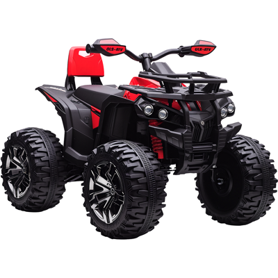 Aosom Kids ATV 12V Ride on Car with Music Realistic Headlights Wheels Rechargeable Electric Red Aosom.com Aosom Kids ATV 12V Ride on Car with Music Realistic Headlights Wheels Rechargeable Electric Red Aosom.com