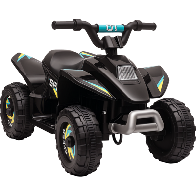 Aosom 6V Kids ATV Ride-On 4-Wheeler Electric Quad Battery Powered Vehicle with Forward Reverse Switch Black Aosom.com Aosom 6V Kids ATV Ride-On 4-Wheeler Electric Quad Battery Powered Vehicle with Forward Reverse Switch Black Aosom.com