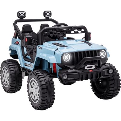 Aosom 12V Blue Kids Ride On Car with Remote Control Battery-Operated Car Spring Suspension LED Lights Music Horn 3 Speeds Aosom.com Aosom 12V Blue Kids Ride On Car with Remote Control Battery-Operated Car Spring Suspension LED Lights Music Horn 3 Speeds Aosom.com
