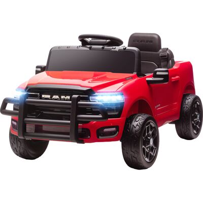 Qaba 12V Kids Ride on Car, Licensed Dodge RAM 3500 Ride on Toys with Dual Motors, Remote Control for Toddlers, Red Qaba 12V Kids Ride on Car, Licensed Dodge RAM 3500 Ride on Toys with Dual Motors, Remote Control for Toddlers, Red