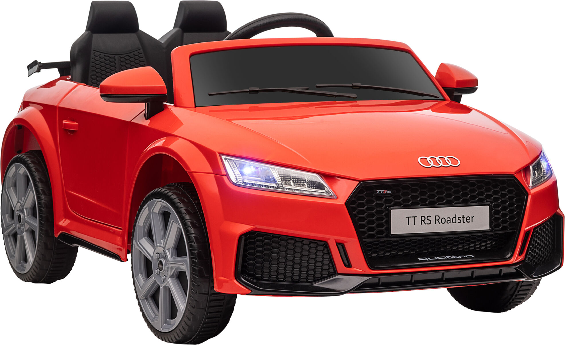 Aosom Licensed Audi TT RS 6V Kids Electric Toy Car Ride On with 2 Speeds Headlight Music Remote Control Red   Aosom.com