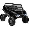 Aosom Black Mercedes-Benz Licensed 12V Remote Control Ride-On Car with LED Light Horn Music Spring Suspension   Aosom.com