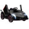 Aosom Licensed Lamborghini Veneno Kids 12V Black Ride-On Car with RC Bluetooth Suspension Horn Music Lights   Aosom.com