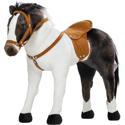 Qaba Ride on Horse for Toddlers 3-8 Years Old, Stuffed Animal Horse Toy with Neighing Sound, Brown Aosom.com Qaba Ride on Horse for Toddlers 3-8 Years Old, Stuffed Animal Horse Toy with Neighing Sound, Brown Aosom.com