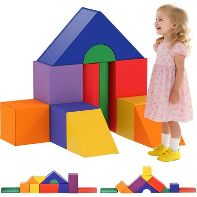 Soozier 11 Piece Baby Climbing Block, Soft Play Equipment Kids Climb and Crawl Gym Toy, Foam Blocks Non-Toxic Learning Play Set for Toddlers Babies Soozier 11 Piece Baby Climbing Block, Soft Play Equipment Kids Climb and Crawl Gym Toy, Foam Blocks Non-Toxic Learning Play Set for Toddlers Babies