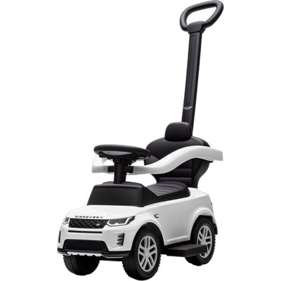 Qaba Land Rover Discovery Licensed Baby Push Car, 2-in-1 Ride on Car with Push Handle and Safety Guardrail, White Qaba Land Rover Discovery Licensed Baby Push Car, 2-in-1 Ride on Car with Push Handle and Safety Guardrail, White