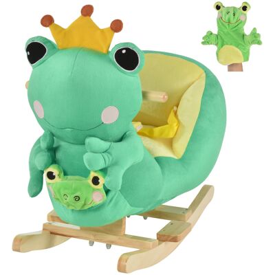 Qaba Green Frog Rocking Horse Toy for Kids, Fun Music, Seat Belt & Soft Plush Hand Puppet, Perfect Toddler Ride-On Rocker, 18-36 Months Aosom.com Qaba Green Frog Rocking Horse Toy for Kids, Fun Music, Seat Belt & Soft Plush Hand Puppet, Perfect Toddler Ride-On Rocker, 18-36 Months Aosom.com