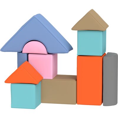 Qaba 11 Piece Soft Play Set for Toddlers 6-72 Months, Child Development & Color Coordination, Contemporary Qaba 11 Piece Soft Play Set for Toddlers 6-72 Months, Child Development & Color Coordination, Contemporary